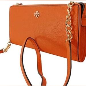 NWT Tory Burch Carter Slim Crossbody in Orange Juice